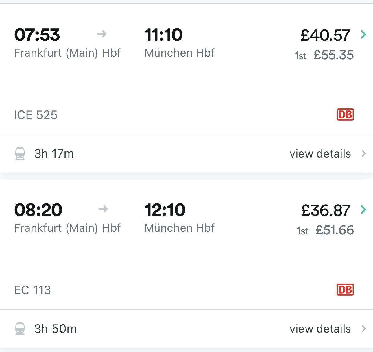 Review: Deutsche Bahn ICE First Class (Frankfurt-Munich) - Off the ...