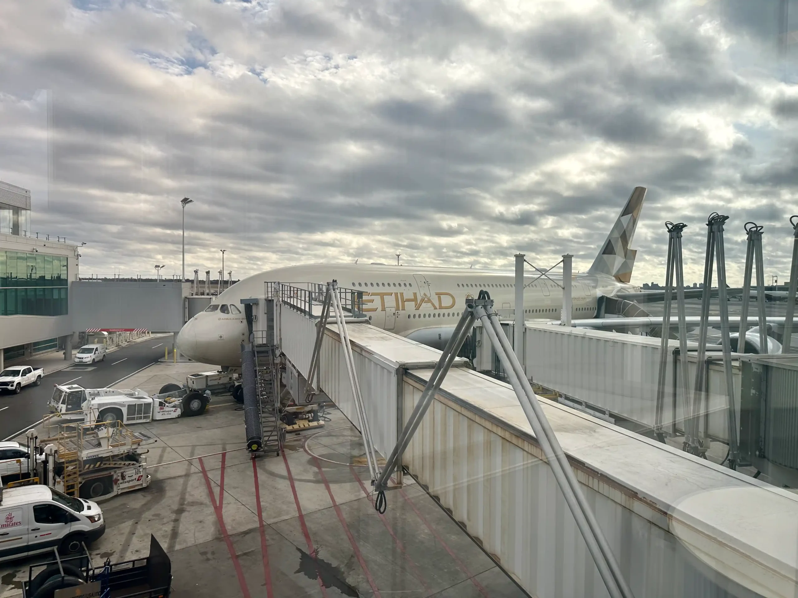 an airplane at an airport