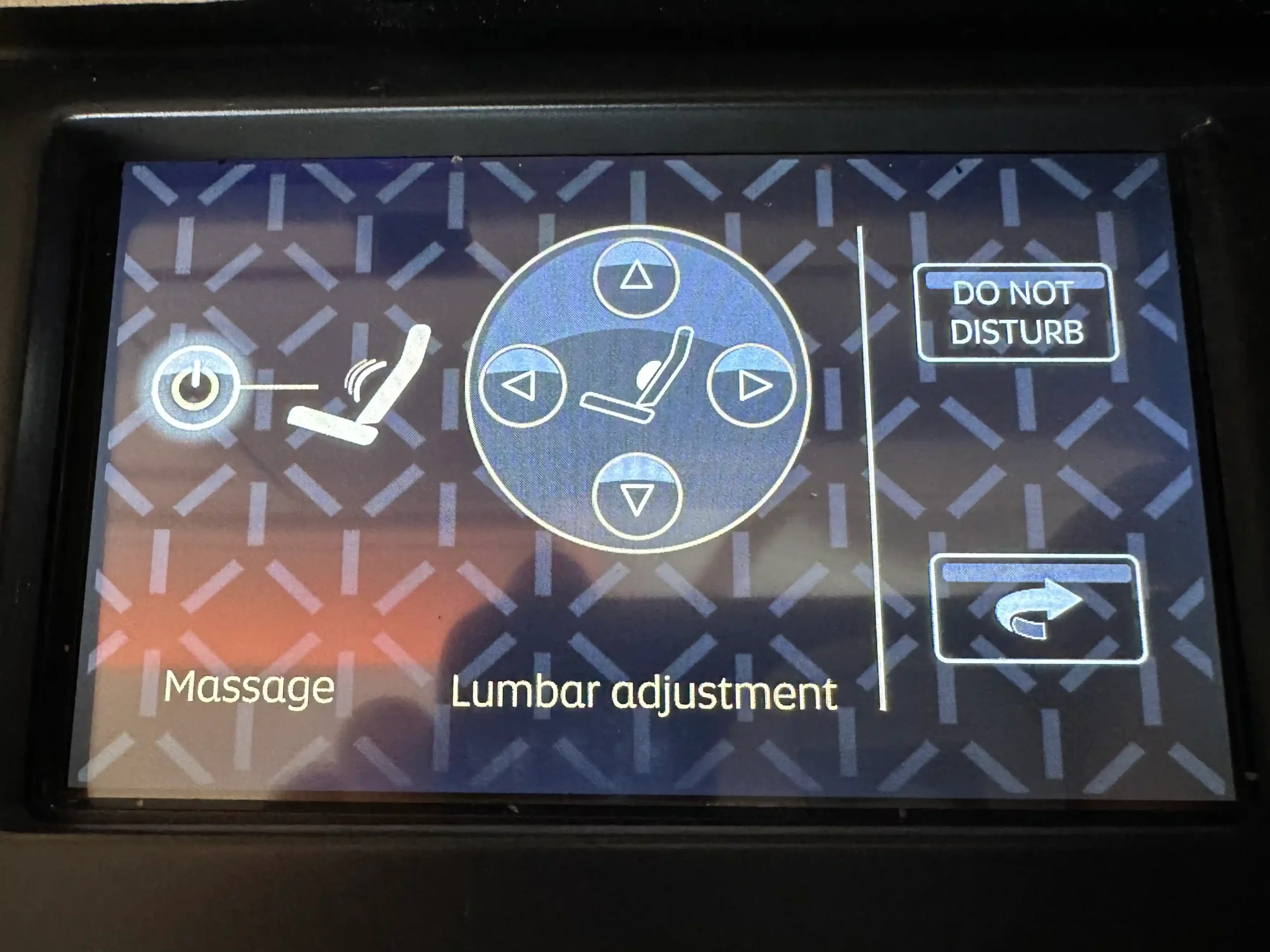 a screen with text and symbols on it