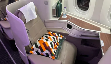 Saudia business class seat