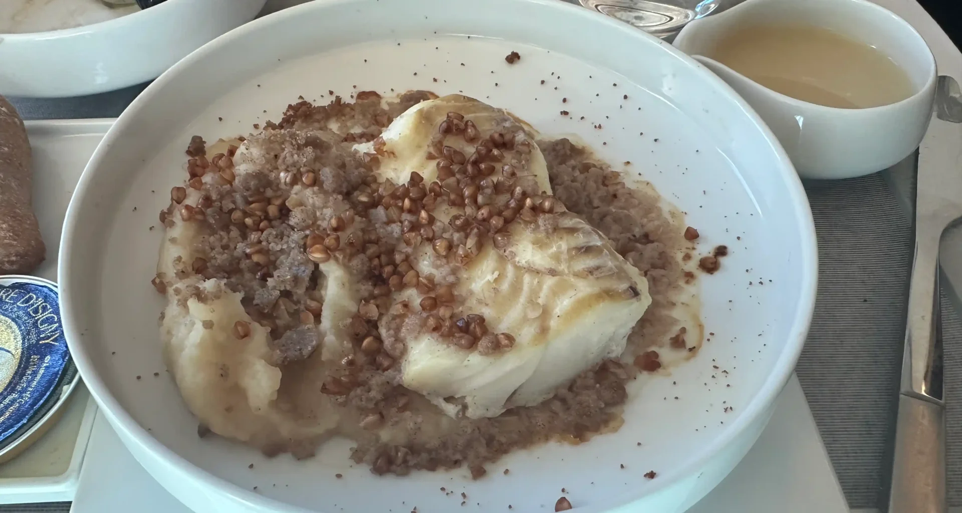 A very unappetizing lunch in Air France business class